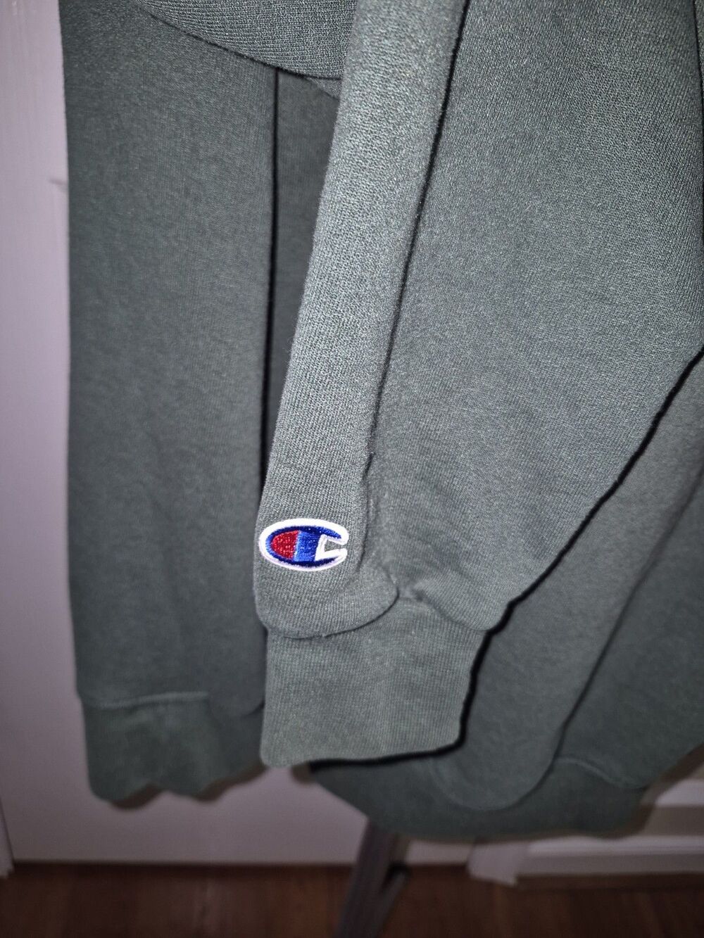 Champion William & Mary Tribe Green/Gold Pullover Hoodie Sweatshirt Size S - Picture 5 of 5